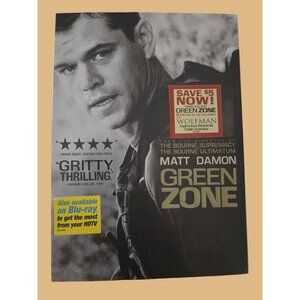 Green Zone DVD Matt Damon Action Thriller Movie Rated R